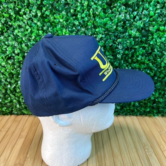 Vintage Michigan Wolverines Wrestling Snapback Hat Yupoong Made in Korea RARE